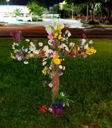 Easter Sunday Flowered Cross Picture